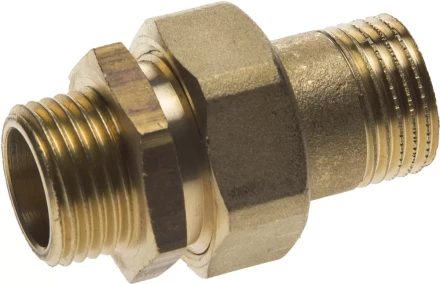 Соединитель GENERAL FITTINGS прямой с накидной гайкой, латунь, ш/ш, 1/2&quot; 51037-S/S-1/2 купить в Губкинске