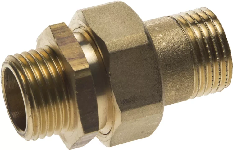 Соединитель GENERAL FITTINGS прямой с накидной гайкой, латунь, ш/ш, 1/2" 51037-S/S-1/2 купить в Губкинске