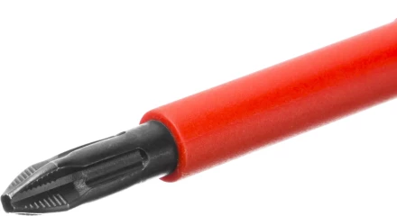 Отвертка KRAFTOOL, высоковольтная, Cr-Mo-V стержень, двухкомпонент. маслобензостойкая рукоятка, PH №2, 100мм 250084-2-100 купить в Губкинске