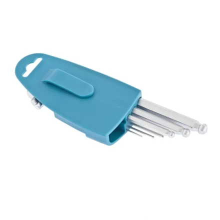 Набор ключей имбусовых HEX 1,5–10 мм S2 9 шт удлиненные с шаром сатинированные Gross 16403 купить в Губкинске