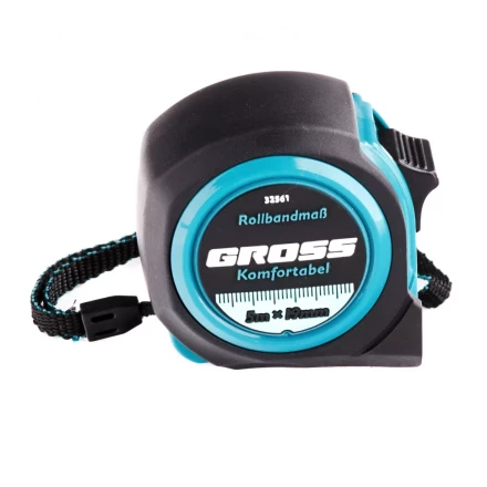 Рулетка Komfortabel 5 м х 19 мм обрезиненный корпус Gross 32561 купить в Губкинске
