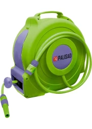 Катушка с поливочным шлангом 20 м, автоматическая, диаметр штуцера 1/2"  PALISAD 67407