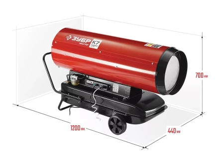 Пушка дизельная прямого нагрева дисплей К7 ДП-К7-65000-Д серия МАСТЕР купить в Губкинске