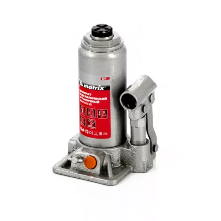 Домкрат гидравлический бутылочный 3 т в пластиковом кейсе Matrix 50774 купить в Губкинске