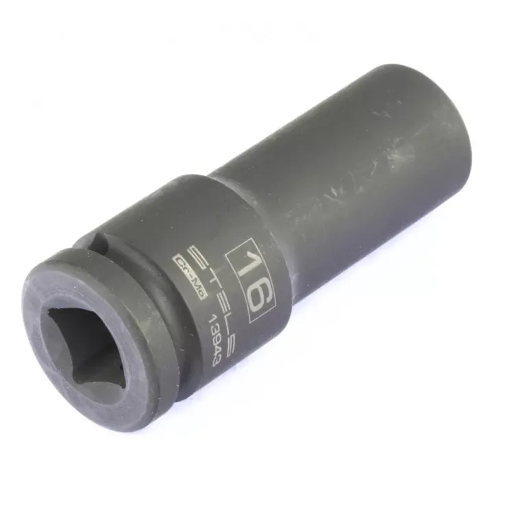 Головка ударная удлиненная шестигранная 16 мм 1/2" CrMo Stels 13943 купить в Губкинске