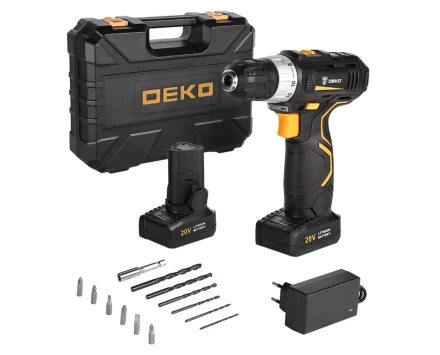 Дрель аккумуляторная в наборе DEKO GCD20DU3 SET3, 063-4142 купить в Губкинске