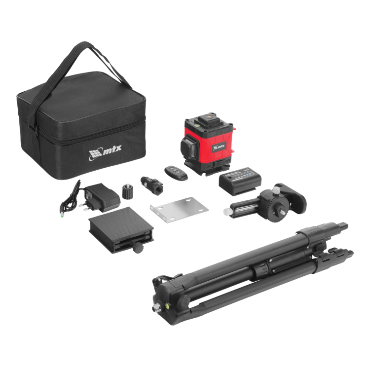 Лазерный уровень м-призм. ML 360-3 Pro SET, 30 м, акк. Li 3000 мАч, состоит из 2 частей// MTX 350835 купить в Губкинске