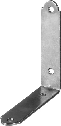 ЗУБР УМ-1.5, 75 x 75 x 17 x 1.5 мм, белый цинк, узкий мебельный уголок (31032-75) купить в Губкинске