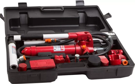 Набор ЗУБР &quot;ЭКСПЕРТ&quot; гидравлический, портативный для правки кузова, в пластиковом кейсе, 4т, 62МПа 43035-4 купить в Губкинске