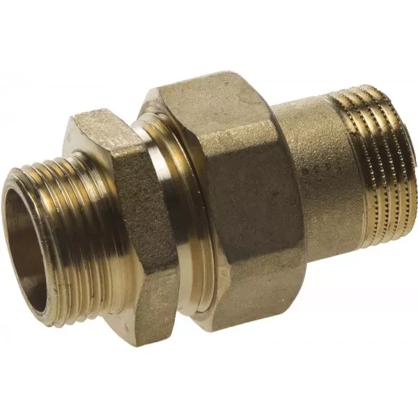 Соединитель GENERAL FITTINGS прямой с накидной гайкой, латунь, ш/ш, 3/4" 51037-S/S-3/4 купить в Губкинске