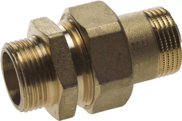 Соединитель GENERAL FITTINGS прямой с накидной гайкой, латунь, ш/ш, 3/4" 51037-S/S-3/4 купить в Губкинске