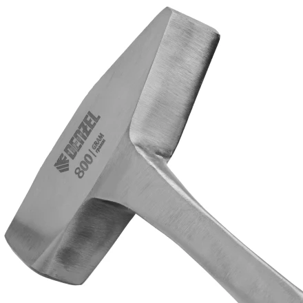 Молоток слесарный 800 г Denzel 10405, цельнометаллический, двухкомпонентная рукоятка купить в Губкинске