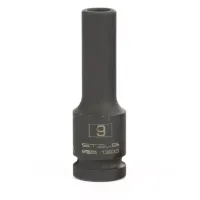 Головка ударная удлиненная шестигранная 9 мм 1/2" CrMo  Stels 13933