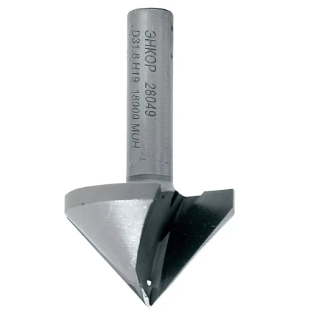 Фреза пазовая галтельная V-обр 90 град. ф31,8мм хв 8мм Энкор 28049 купить в Губкинске