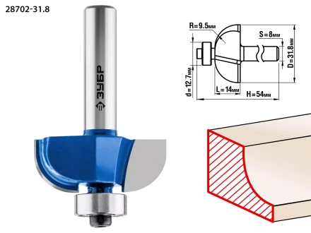 Фрезы кромочные калевочные №2 с подшипником 127мм серия ПРОФЕССИОНАЛ купить в Губкинске