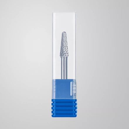 Зубр Твердосплавная борфреза L - конус с закругленным углом 28°, 8 х 22 мм, радиус 1.4 мм (28810-8-22) купить в Губкинске