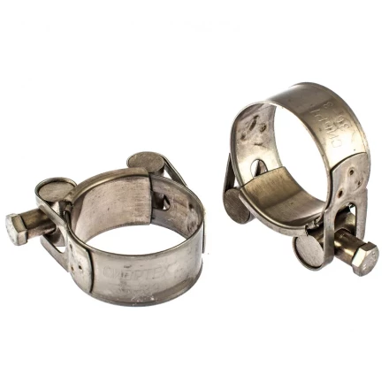 Хомуты металлические силовые 36-39 мм ширина 20 мм шарнирный W4 2 шт Сибртех 475233 купить в Губкинске
