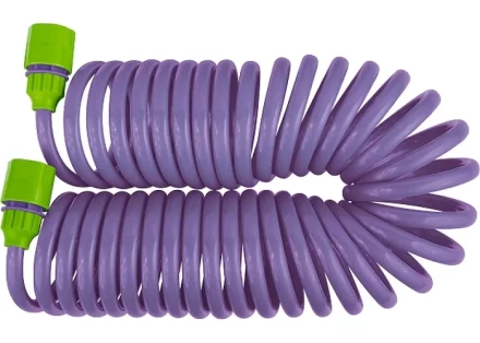 Шланг спиральный,  7,5 м  х  10 мм, пластм. фурнитура (адаптер 3/4&quot;+ разбрызгиватель)  PALISAD 67412 купить в Губкинске