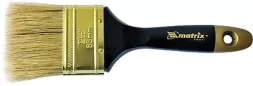 Кисть плоская "Профи" 1,5" натуральная щетина деревянная ручка MATRIX 83151
