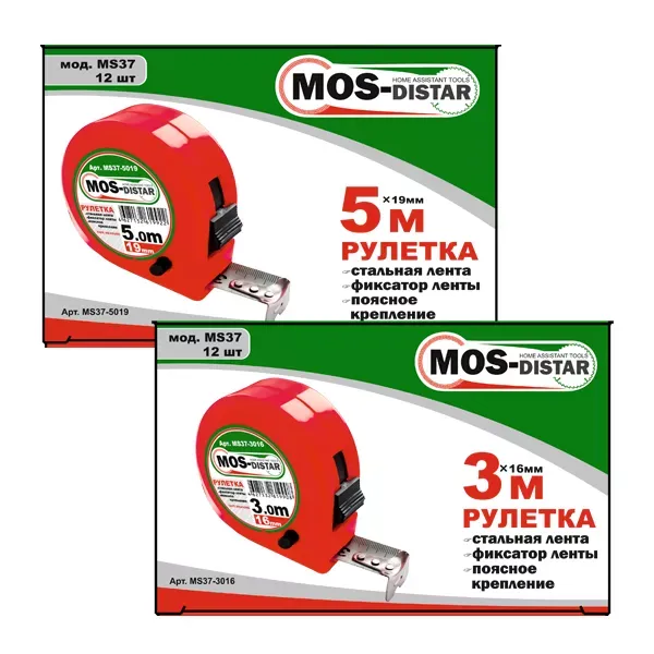 Рулетка измерительная MOS-DISTAR MS37-5019 купить в Губкинске