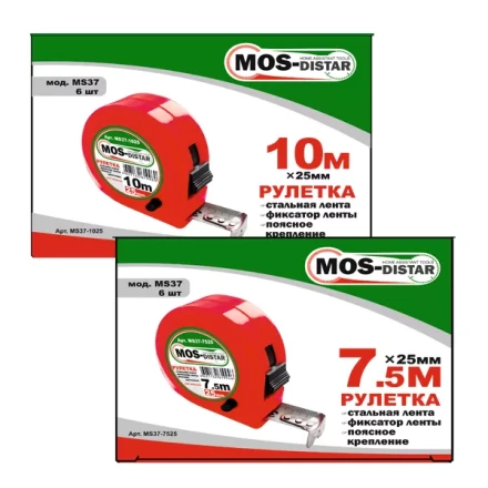 Рулетка измерительная MOS-DISTAR MS37-5019 купить в Губкинске