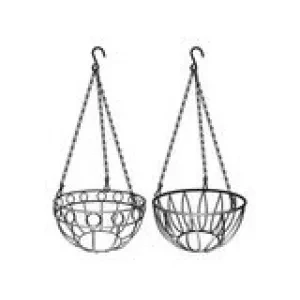 Подвесное кашпо диаметр 26 см высота с цепью и крюком 53,5 см  PALISAD 69015 купить в Губкинске