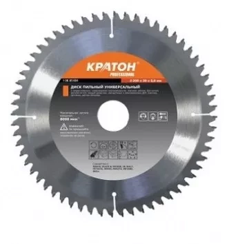 Диск пильный по дереву Кратон PROFESSIONAL O450 х 50 х 3,8 мм 40Т 1 06 03 024 купить в Губкинске