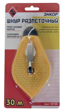 Шнур разметочный пластиковый корпус 30 м 10120 купить в Губкинске