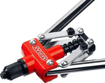 Заклепочник двуручный, MIRAX 31034, для заклёпок d=3,2 / 4,0 / 4,8 мм из алюминия и стали, литой корпус 31034_z01 купить в Губкинске