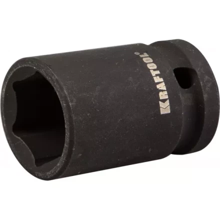 Торцовая головка KRAFTOOL &quot;INDUSTRIE QUALITAT&quot; ударная (1/2&quot;), FLANK, Cr-Mo, фосфатированная, 15 мм 27940-15 купить в Губкинске