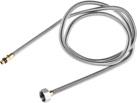 Подводка ЗУБР &quot;ЭКСПЕРТ&quot; сильфонная из нержавеющей стали, для смесителя, укороченная, г/ш (гайка-штуцер), 1/2&quot;, 1,5м 51012-150 купить в Губкинске