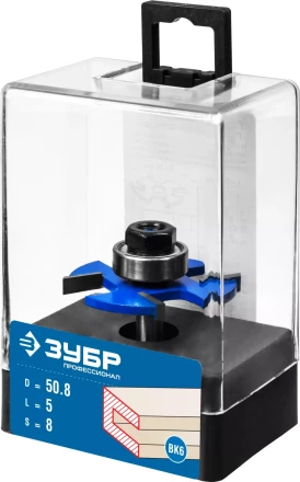 ЗУБР 50.8 x 5 мм, хвостовик 8 мм, фреза горизонтально-пазовая, Профессионал (28757-50.8-5) купить в Губкинске