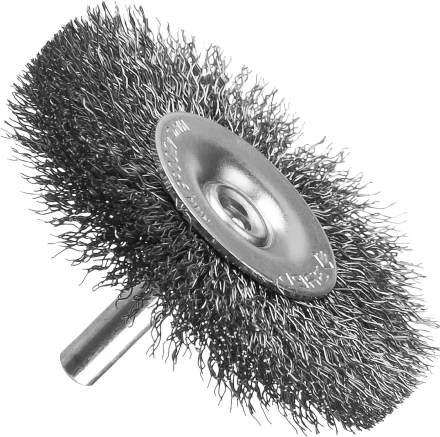 ЗУБР &quot;ПРОФЕССИОНАЛ&quot;. Щетка дисковая для дрели, витая стальная проволока 0,3мм, 63мм 35198-063_z02 купить в Губкинске