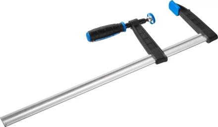 Струбцина ЗУБР &quot;ПРОФЕССИОНАЛ&quot;, тип &quot;F&quot;, двухкомпонентная ручка, стальная закаленная рейка, 120х500мм 32155-120-500 купить в Губкинске