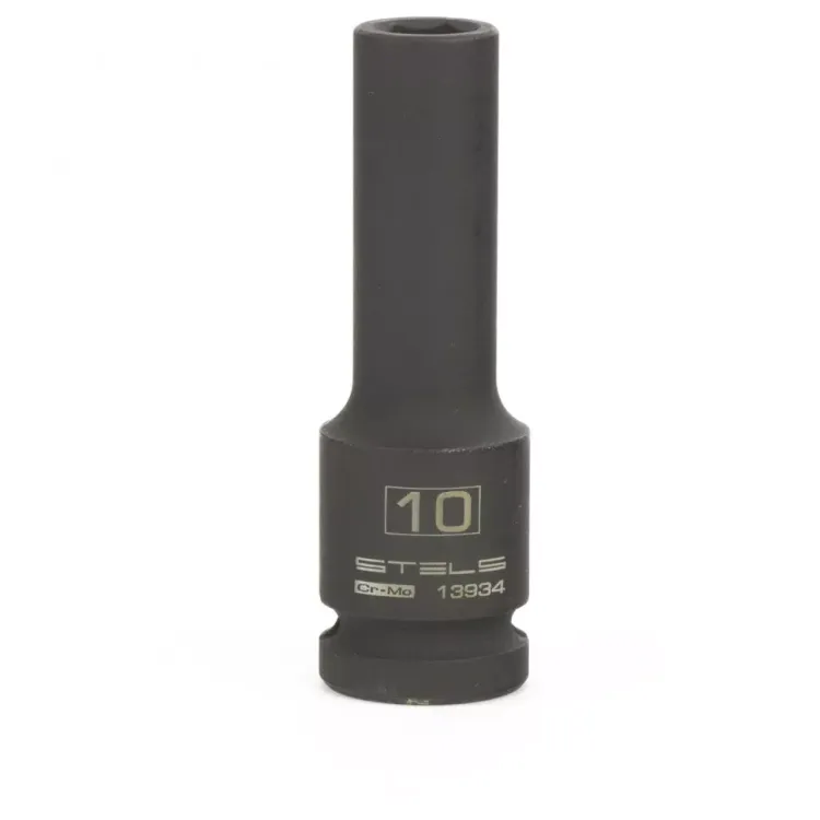 Головка ударная удлиненная шестигранная 10 мм 1/2" CrMo  Stels 13934 купить в Губкинске
