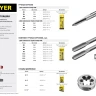 Комплект метчиков STAYER "MASTER", сталь 9ХС, М8х1,25, 2 шт 28025-08-1.25-H2 купить в Губкинске