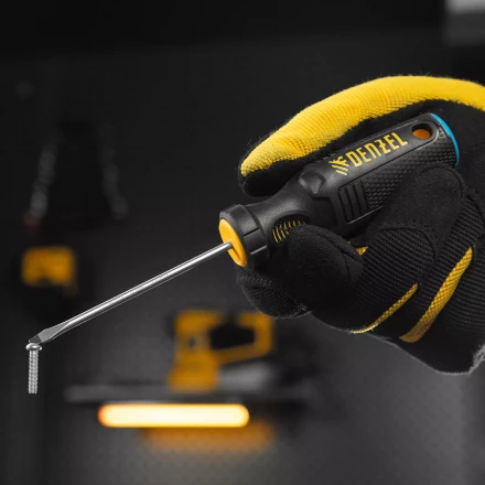 Отвертка, SL3х75 мм, S2, 3к рукоятка Denzel 121887 купить в Губкинске