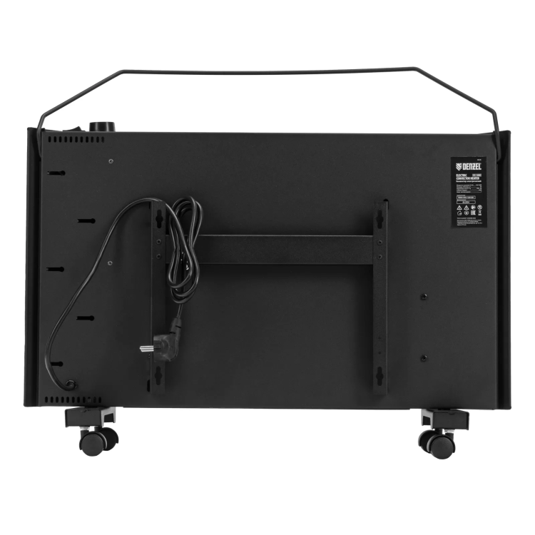 Конвектор электрический Denzel XCE-1500 B, 230 В, 1500 Вт, X-образный нагреватель черный 98128 купить в Губкинске