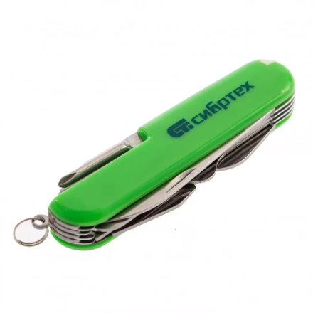 Нож многофункциональный компактный размер 15 функций 90 мм Сибртех 17626 купить в Губкинске