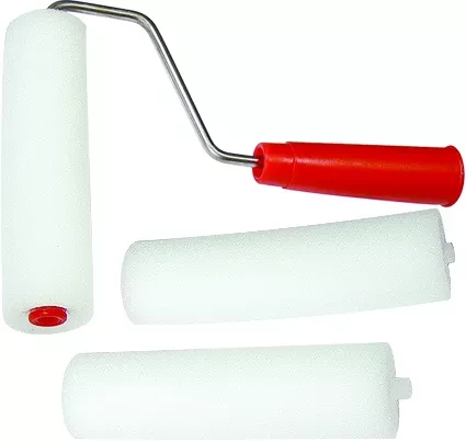 Набор: валик &quot;ПОРОЛОН&quot; с ручкой + 2 шубки 180 мм D валика - 42 мм  Россия 80452 купить в Губкинске