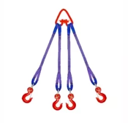 Строп текстильный четырехветвевой 4СТ 20 т L=8 м SF6 200 мм Звено РТ-3