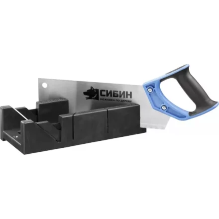 Ножовка СИБИН с двухкомпонентной рукояткой, стусло для заготовок 100х50мм, 300мм 15385-35 купить в Губкинске