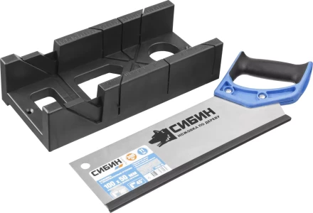 Ножовка СИБИН с двухкомпонентной рукояткой, стусло для заготовок 100х50мм, 300мм 15385-35 купить в Губкинске