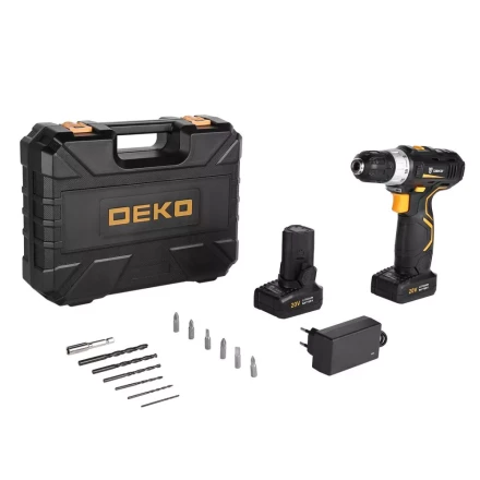 Дрель аккумуляторная в наборе DEKO GCD20DU3 SET5, 063-4145 купить в Губкинске