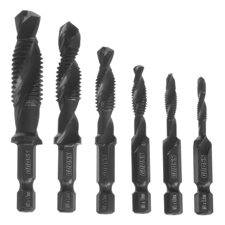 Набор сверл-метчиков, М4-М12, Co5% // Gross 76782 купить в Губкинске