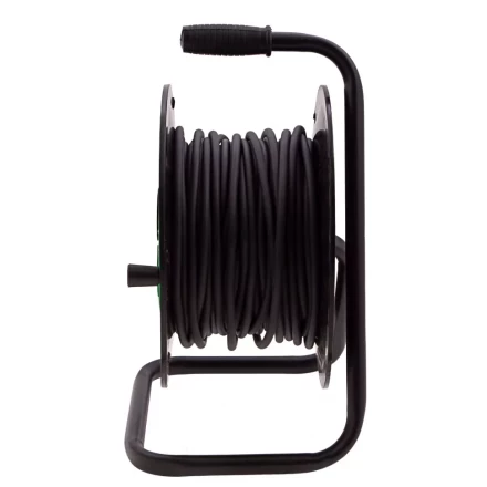 Удлинитель силовой 30 м Сибртех 95863, 16А, тип УХ10, ПВС, на кабельной катушке, 4 розетки без заземления купить в Губкинске