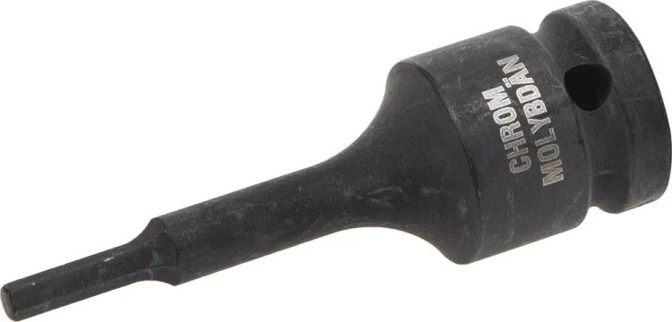 Торцовая головка KRAFTOOL "INDUSTRIE QUALITAT" ударная (1/2"), HEX, Cr-Mo, фосфатированная, H4 27950-04 купить в Губкинске