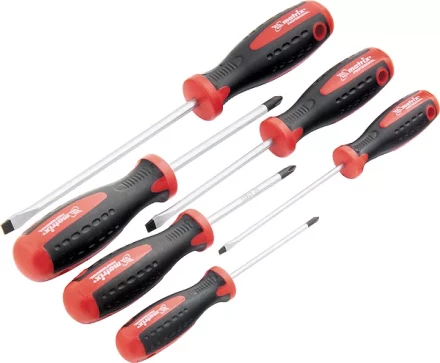 Набор отверток,сталь S2 двухкомпонентные рукоятки 6 шт.  MATRIX PROFESSIONAL 13303 купить в Губкинске