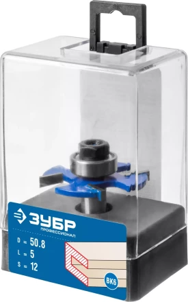 ЗУБР 50.8 x 5 мм, хвостовик 12 мм, фреза горизонтально-пазовая, Профессионал (28757-50.8-5-12) купить в Губкинске