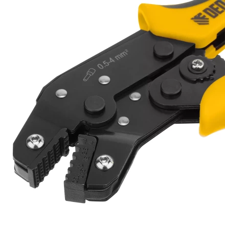 Клещи для обжима наконечников штыревых НШВ, НШВИ, НШВИ-2, 0,5-4 мм2 Denzel 17743 купить в Губкинске